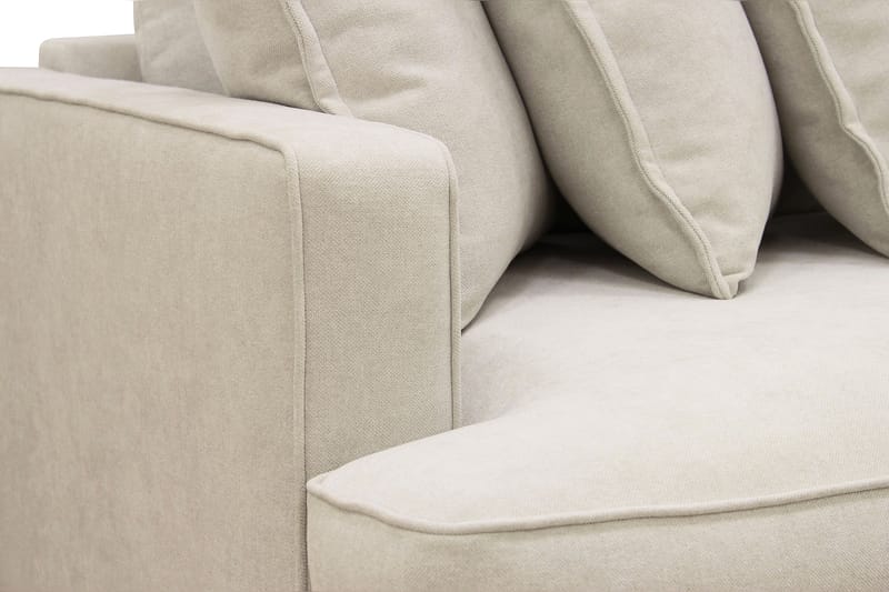 Rossita Lyx 4-istuttava Erittäin Syvä Sohva Kankaasta - Beige - Huonekalut - Sohva - 4:n istuttava sohva