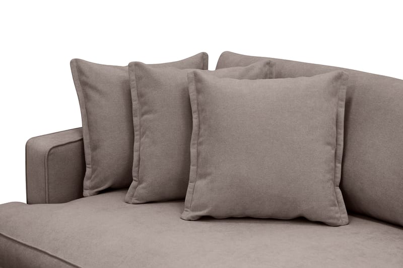 Rossita Lyx 4-istuttava Erittäin Syvä Sohva Kankaasta - Ruskea - Huonekalut - Sohva - 4:n istuttava sohva