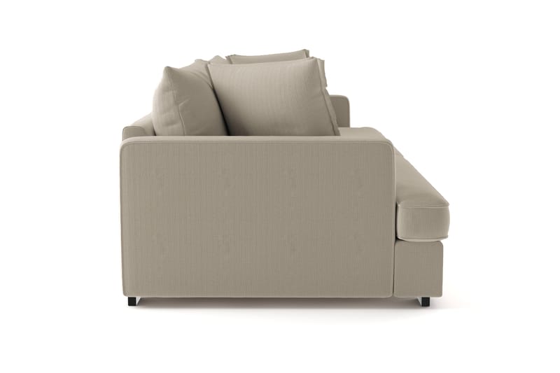 Rossita Lyx 4-istuttava Erittäin Syvä Sohva Vakosametti - Greige - Huonekalut - Sohva - 4:n istuttava sohva