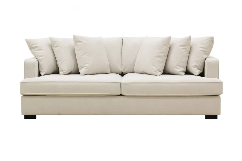 Rossita Lyx 4-istuttava syvä kangassohva, Beige
