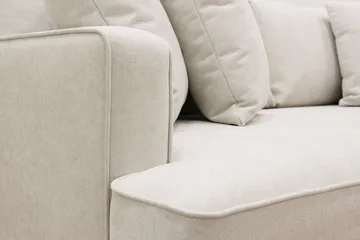 Rossita Lyx 4-istuttava syvä kangassohva - Beige - Huonekalut - Sohva - 4:n istuttava sohva