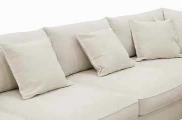 Rossita Lyx 5-istuttava Oikeakätinen U-muotoinen Extra syvä Sohva Divaanilla ja Lepotuoliosalla Kankaalla - Beige - Huonekalut - Sohva - Divaanisohva