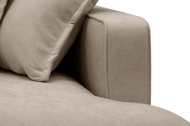 Rossita Lyx 5-istuttava Oikeakätinen U-muotoinen Extra syvä Sohva Divaanilla ja Lepotuoliosalla Kankaalla - Ruskea - Huonekalut - Sohva - Divaanisohva