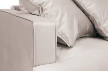 Rossita Lyx 5-istuttava Oikeakätinen U-muotoinen Extra syvä Sohva Divaanilla ja Lepotuoliosalla Sametilla - Beige - Huonekalut - Sohva - Divaanisohva