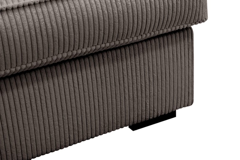 Rossita Lyx 5-istuttava Oikeakätinen U-muotoinen Extra syvä Sohva Divaanilla ja Lepotuoliosalla Vakosametilla - Ruskea - Huonekalut - Sohva - Divaanisohva