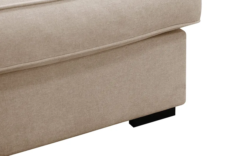 Rossita Lyx 5-istuttava oikealle kääntyvä U-muotoinen erittäin syvä kangassohva divaanilla ja lepotuoliosalla - Vaaleanruskea - Huonekalut - Sohva - Divaanisohva