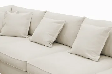 Rossita Lyx 5-istuttava Vasenkätinen U-muotoinen Extra syvä Sohva Divaanilla ja Lepotuoliosalla Kankaalla - Beige - Huonekalut - Sohva - Divaanisohva