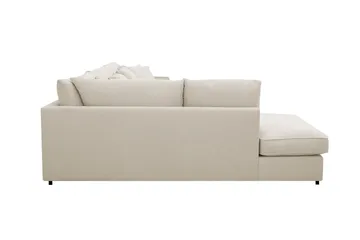 Rossita Lyx 5-istuttava Vasenkätinen U-muotoinen Extra syvä Sohva Divaanilla ja Lepotuoliosalla Kankaalla - Beige - Huonekalut - Sohva - Divaanisohva