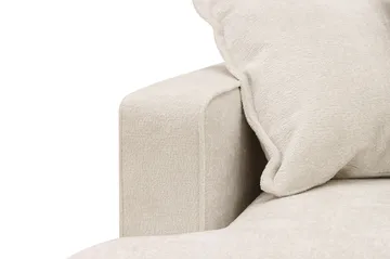 Rossita Lyx 6-istuttava Oikeakätinen U-muotoinen Extra syvä Sohva Divaanilla ja Lepotuoliosalla Chenille-kankaalla - Beige - Huonekalut - Sohva - Divaanisohva