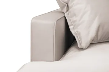 Rossita Lyx 6-istuttava Oikeakätinen U-muotoinen Extra syvä Sohva Divaanilla ja Lepotuoliosalla Sametilla - Beige - Huonekalut - Sohva - Divaanisohva