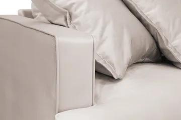 Rossita Lyx 6-istuttava Oikeakätinen U-muotoinen Extra syvä Sohva Divaanilla ja Lepotuoliosalla Sametilla - Beige - Huonekalut - Sohva - Divaanisohva