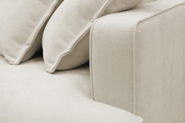 Rossita Lyx 6-istuttava Vasenkätinen U-muotoinen Extra syvä Sohva Divaanilla ja Lepotuoliosalla Kankaalla - Beige - Huonekalut - Sohva - Divaanisohva