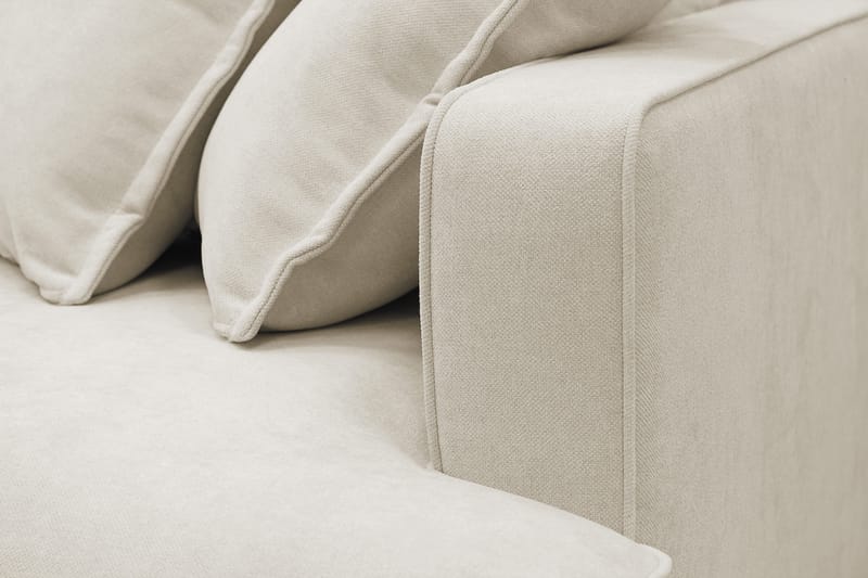 Rossita Lyx 6-istuttava Vasenkätinen U-muotoinen Extra syvä Sohva Divaanilla ja Lepotuoliosalla Kankaalla - Beige - Huonekalut - Sohva - Divaanisohva