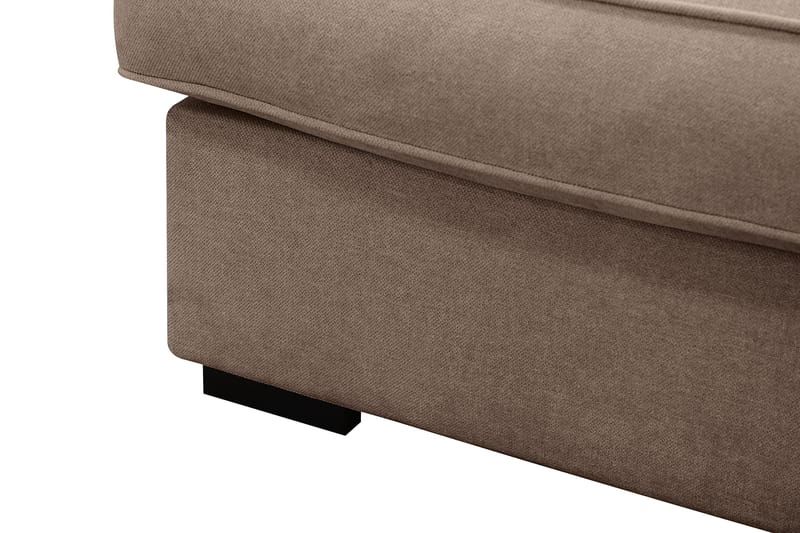 Rossita Lyx 6-istuttava Vasenkätinen U-muotoinen Extra syvä Sohva Divaanilla ja Lepotuoliosalla Kankaalla - Tummanruskea - Huonekalut - Sohva - Divaanisohva