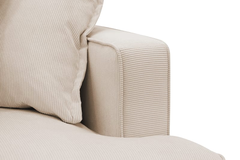 Rossita Lyx 6-istuttava Vasenkätinen U-muotoinen Extra syvä Sohva Divaanilla ja Lepotuoliosalla Vakosametilla - Beige - Huonekalut - Sohva - Divaanisohva