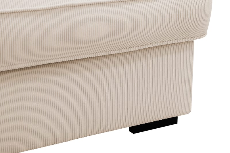 Rossita Lyx 6-istuttava Vasenkätinen U-muotoinen Extra syvä Sohva Divaanilla ja Lepotuoliosalla Vakosametilla - Beige - Huonekalut - Sohva - Divaanisohva