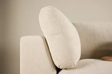 Salerno 4-istuttava l-mallinen kulmasohva kangasta - Beige - Huonekalut - Sohva - Kulmasohva