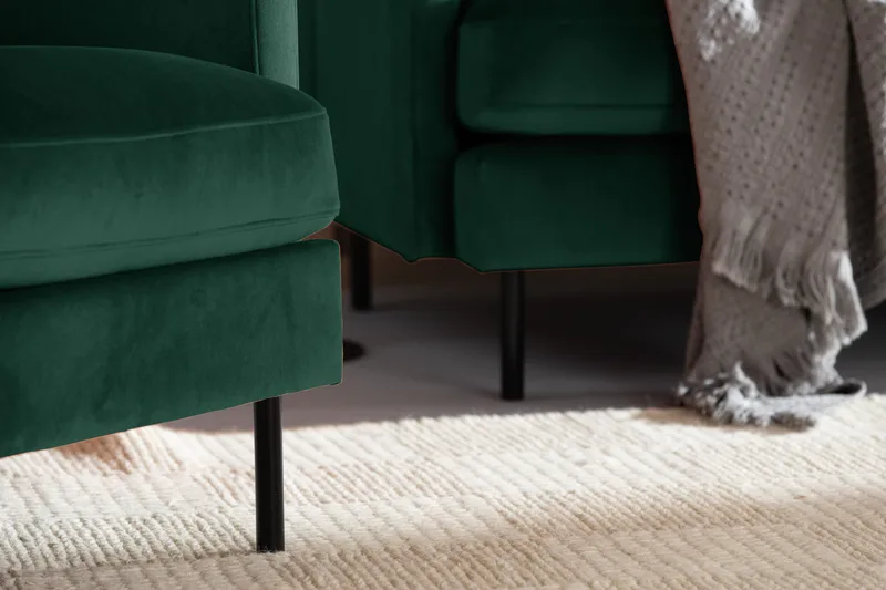 Samettisohva Elion 3:n ist - Vihreä - Huonekalut - Sohva - 3:n istuttava sohva