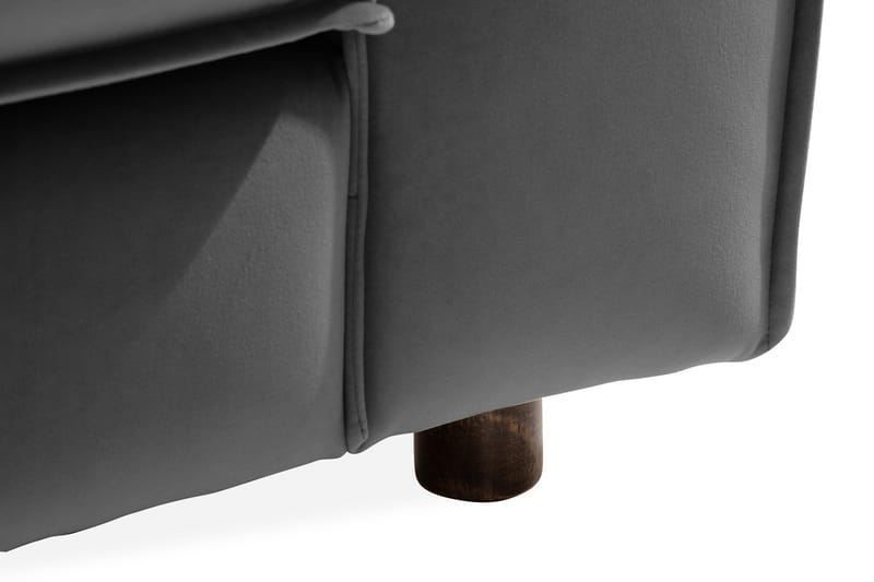 Samettisohva Leonora 4:n ist - Vaaleanharmaa - Huonekalut - Sohva - 4:n istuttava sohva