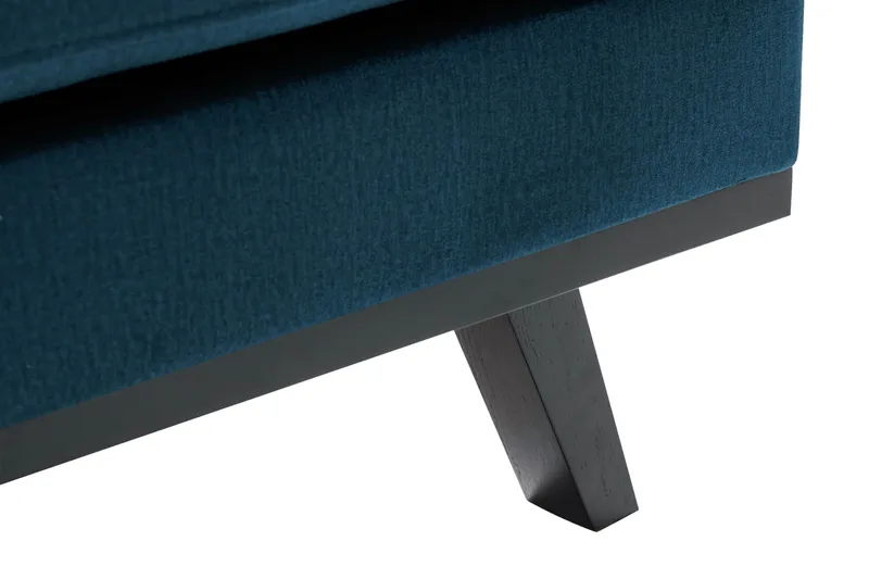 Copenhagen 4-istuttava Oikeakätinen L-muotoinen Divaanisohva Sametilla - Sininen - Huonekalut - Sohva - Samettisohva