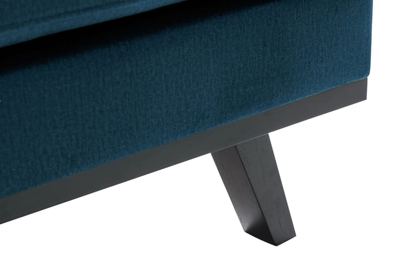Copenhagen 4-istuttava Oikeakätinen L-muotoinen Divaanisohva Sametilla - Sininen - Huonekalut - Sohva - Samettisohva