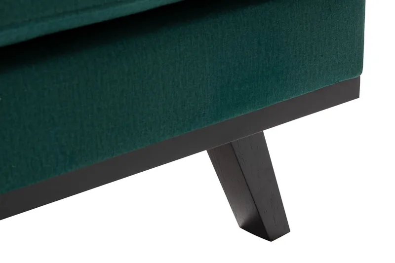 Copenhagen 4-istuttava Oikeakätinen L-muotoinen Divaanisohva Sametilla - Vihreä - Huonekalut - Sohva - Samettisohva