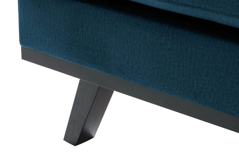 Copenhagen 4-istuttava Vasenkätinen L-muotoinen Divaanisohva Sametilla - Sininen - Huonekalut - Sohva - Samettisohva