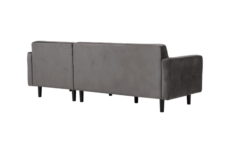 Divaanisohva Concept 55 Dothan divaanisohva, oikea Vaaleanharmaa - Huonekalut - Sohva - Samettisohva