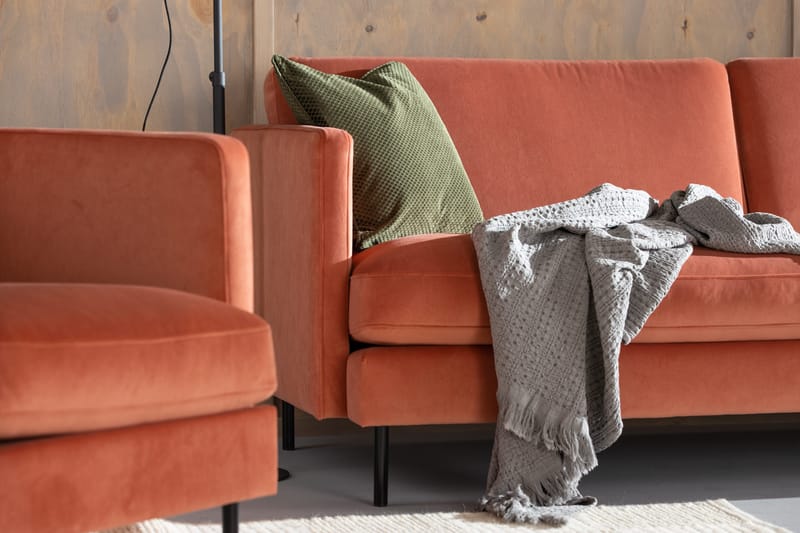 Samettisohva Elion 3:n ist - Roosa - Huonekalut - Sohva - Samettisohva