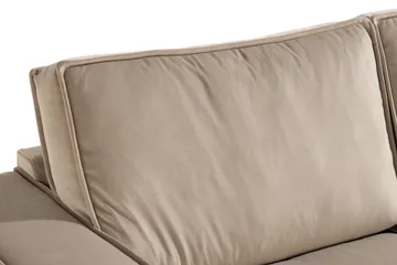 Samettisohva Leonora 2:n ist - Beige - Huonekalut - Sohva - Samettisohva