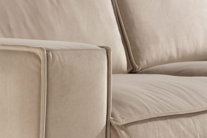 Samettisohva Leonora 2:n ist - Beige - Huonekalut - Sohva - Samettisohva