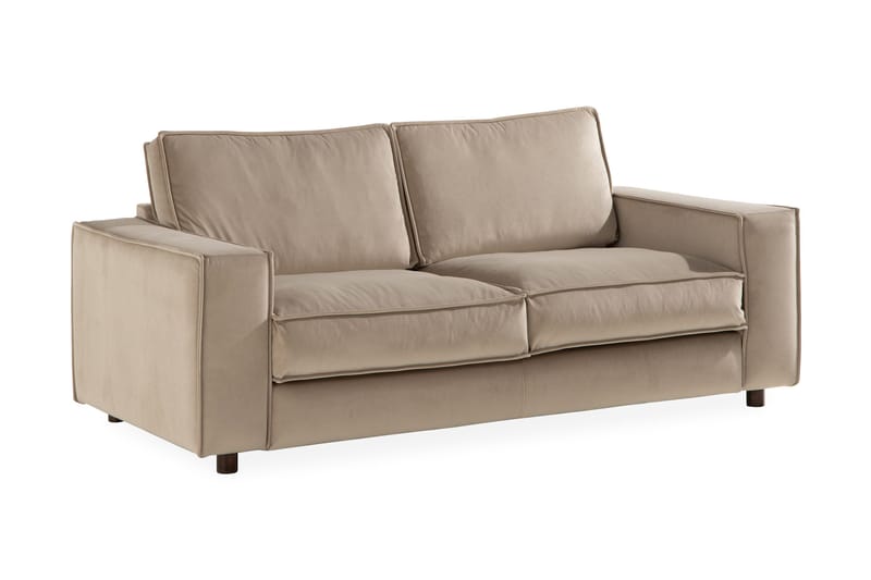 Samettisohva Leonora 2:n ist - Beige - Huonekalut - Sohva - Samettisohva