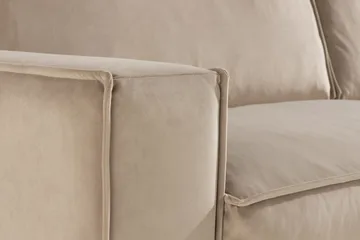 Samettisohva Leonora 4:n ist - Beige - Huonekalut - Sohva - Samettisohva