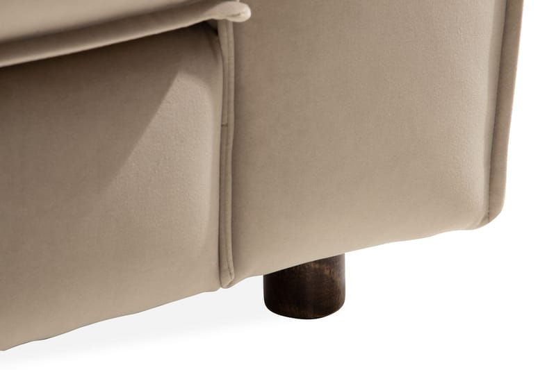 Samettisohva Leonora 4:n ist - Beige - Huonekalut - Sohva - Samettisohva