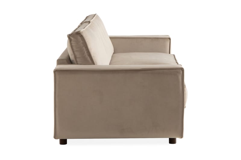 Samettisohva Leonora 4:n ist - Beige - Huonekalut - Sohva - Samettisohva