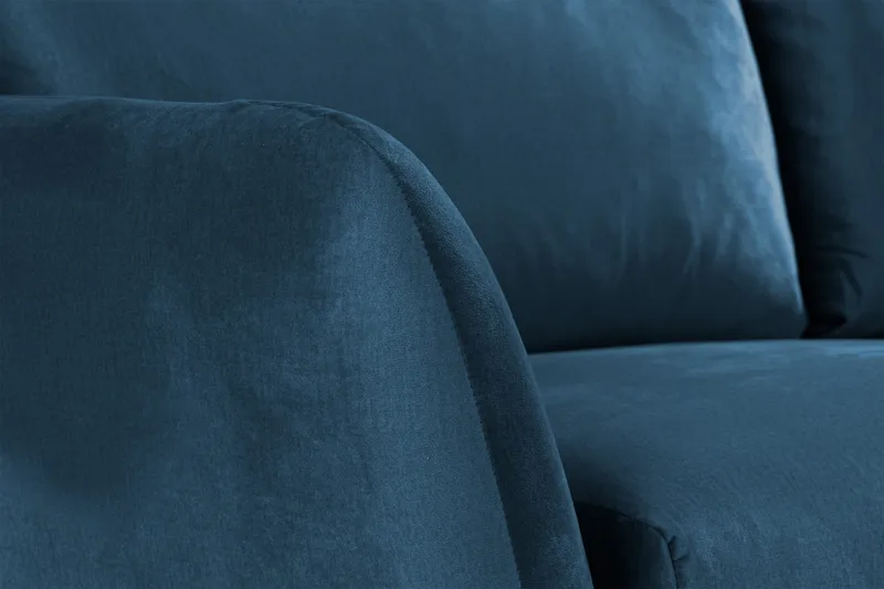 Trend 2-istuttava Samettisohva - Sininen - Huonekalut - Sohva - Samettisohva