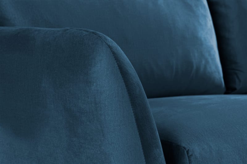 Trend 2-istuttava Samettisohva - Sininen - Huonekalut - Sohva - Samettisohva