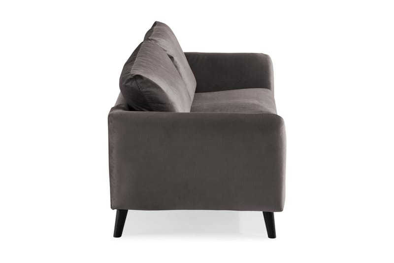 Trend 2-istuttava Samettisohva - Tummanharmaa - Huonekalut - Sohva - Samettisohva