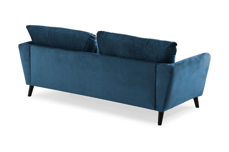 Trend 3-istuttava Samettisohva - Sininen - Huonekalut - Sohva - Samettisohva