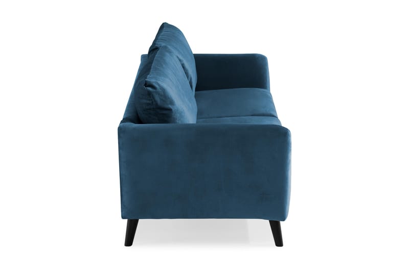 Trend 3-istuttava Samettisohva - Sininen - Huonekalut - Sohva - Samettisohva