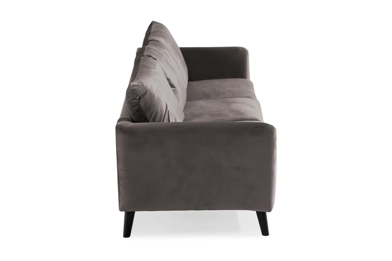 Trend 3-istuttava Samettisohva - Tummanharmaa - Huonekalut - Sohva - Samettisohva