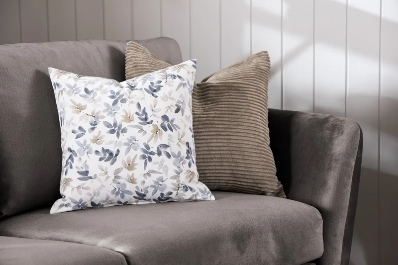 Trend 3-istuttava Samettisohva - Tummanharmaa - Huonekalut - Sohva - Samettisohva