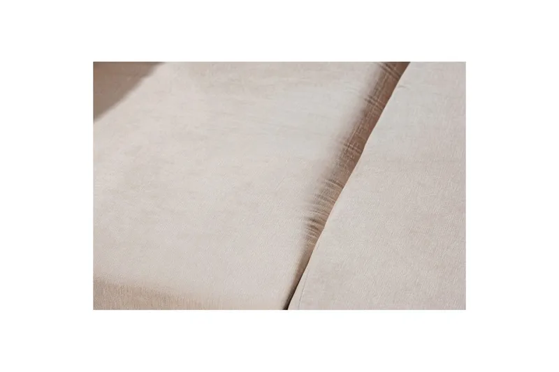 Sani pehmeä 3-istuttava sohva 214 cm leveä chenillekankaalla - Vaalea beige - Huonekalut - Sohva - 3:n istuttava sohva