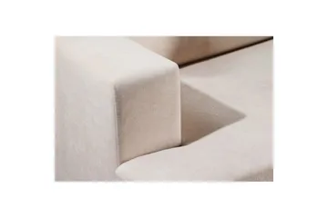 Sani pehmeä 3-istuttava sohva 214 cm leveä chenillekankaalla - Vaalea beige - Huonekalut - Sohva - 3:n istuttava sohva