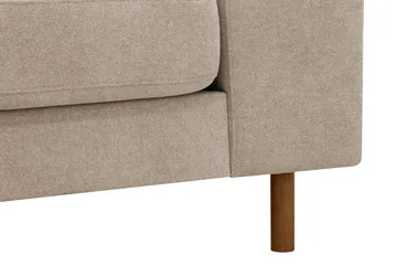 Scandi Deep 3-istuttava sohva kankaalla - Beige - Huonekalut - Sohva - 3:n istuttava sohva