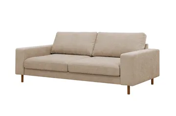 Scandi Deep 3-istuttava sohva kankaalla - Beige - Huonekalut - Sohva - 3:n istuttava sohva