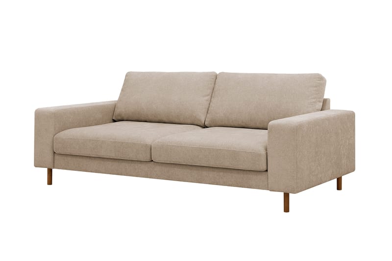Scandi Deep 3-istuttava sohva kankaalla - Beige - Huonekalut - Sohva - 3:n istuttava sohva