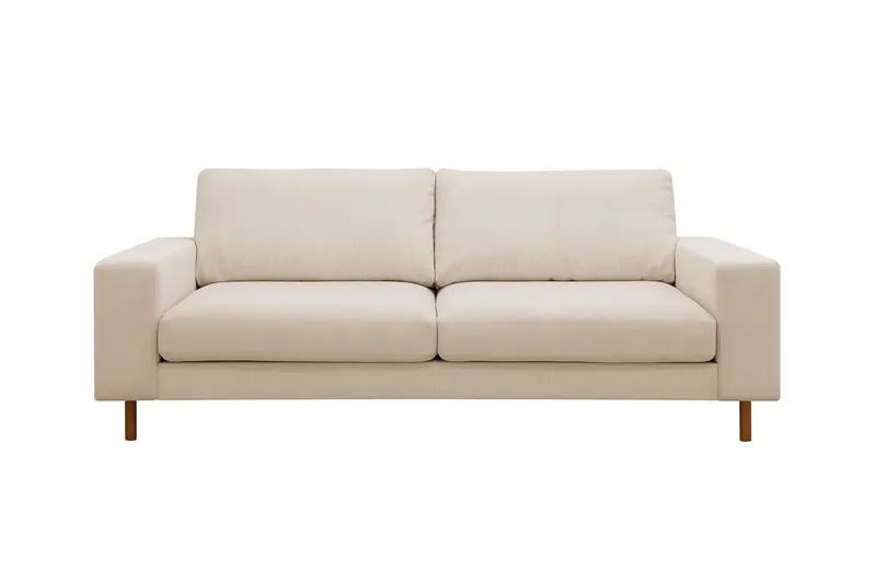 Scandi Deep 3-istuttava sohva Vakosametti, Beige