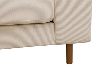 Scandi Deep 3-istuttava sohva Vakosametti - Beige - Huonekalut - Sohva - 3:n istuttava sohva