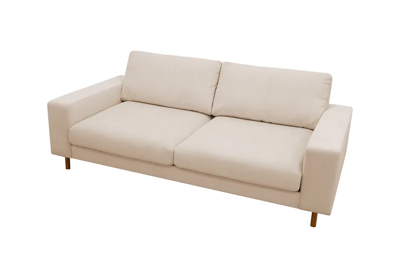 Scandi Deep 3-istuttava sohva Vakosametti - Beige - Huonekalut - Sohva - 3:n istuttava sohva